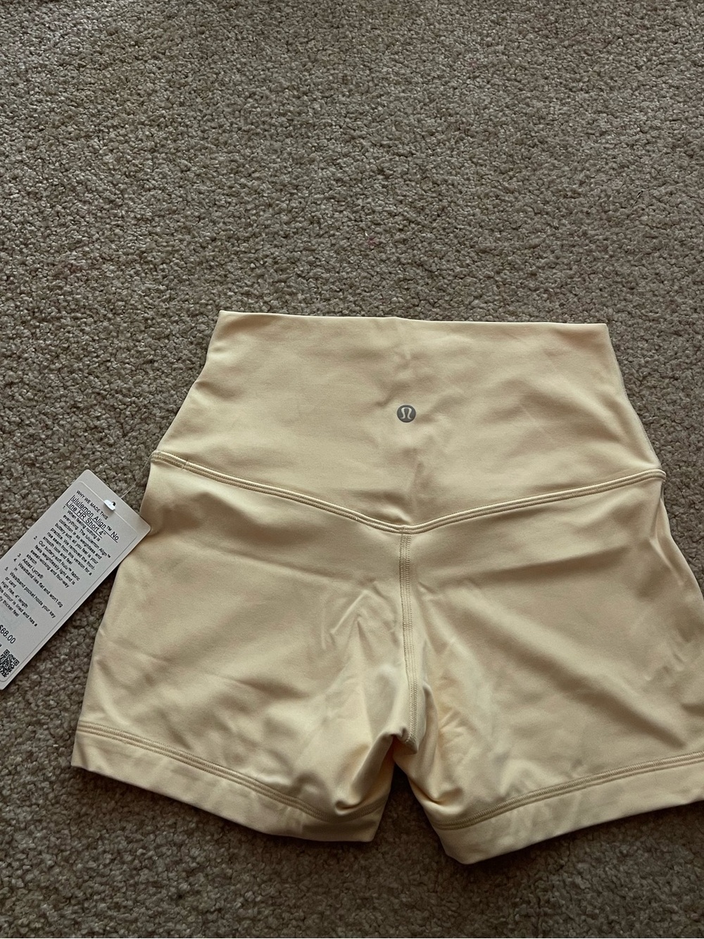 nwt lululemon align no line high rise 4inch butter cream size 6 - Picture 12 of 14